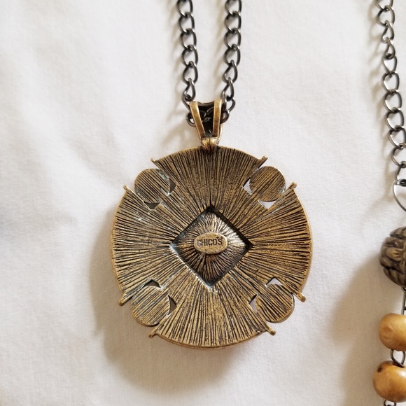 Chico's Layered Necklace And Earrings ๐ฒ - Picture 3 of 4